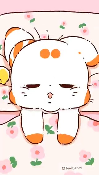 明日学校や、仕事場に連れてっていいよー！！ #てnこ #ぽnきち #二尾の小狐