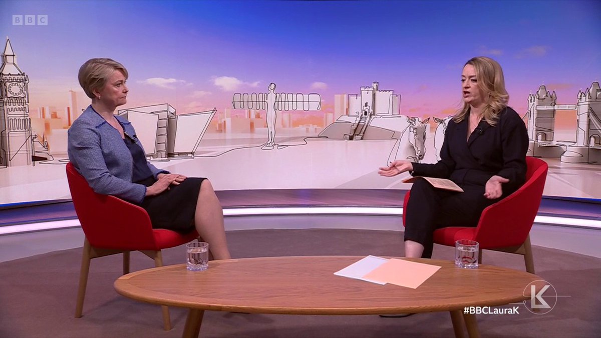 "We are closing care recruitment from abroad" Home Secretary Yvette Cooper says care providers should be recruiting from a "pool of people" that have already come to the UK as care workers #BBCLauraK