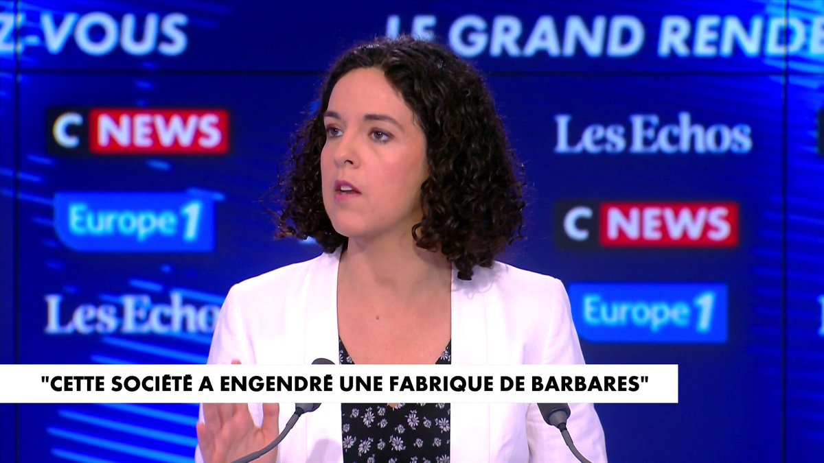Manon Aubry, députée européenne de La France insoumise, sur Bruno Retailleau : «Sa politique est une copie conforme du Rassemblement national», dans #LeGrandRDV