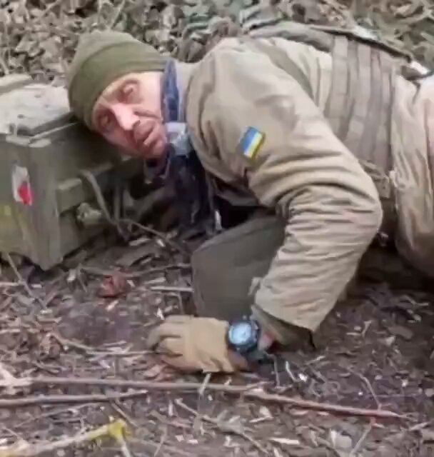 Footage of captured Ukrainian militants.