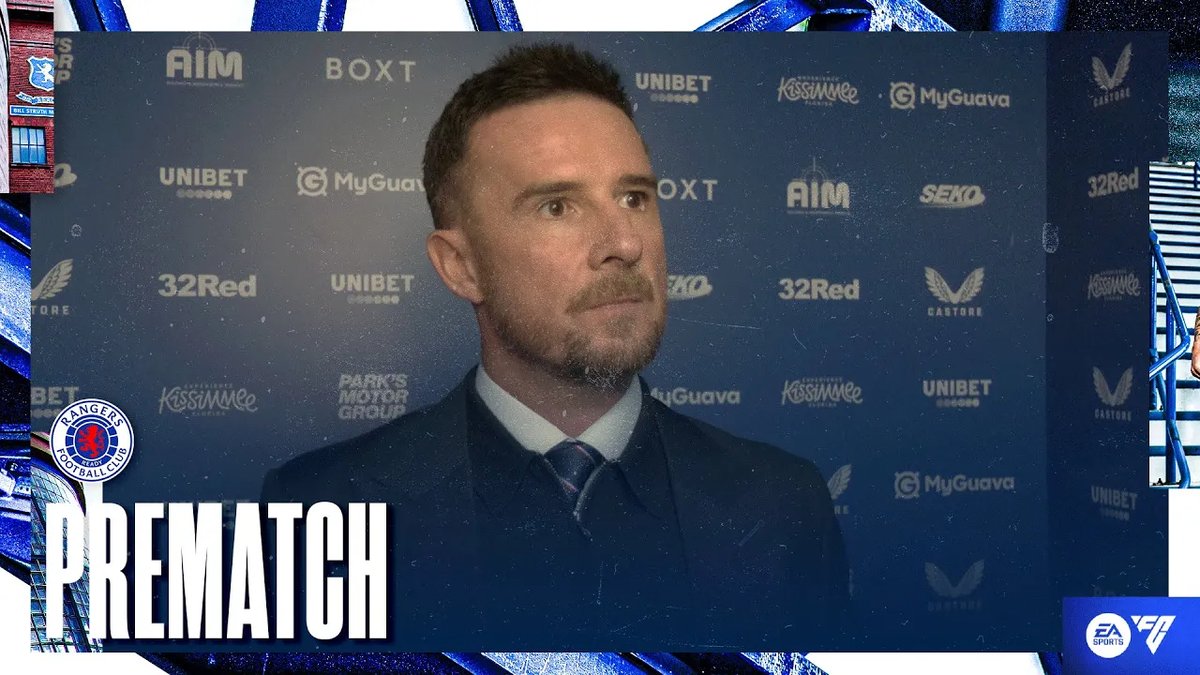 🎙️ Barry Ferguson spoke to RangersTV ahead of today's match against Aberdeen at Ibrox. 📺 RangersTV subscribers outside the UK can watch the match live |
