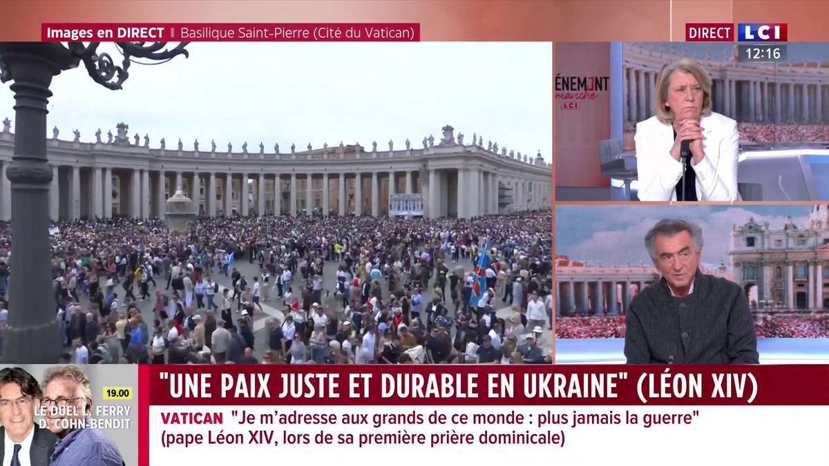 🔴 Bernard-Henri Lévy (Bernard-Henri Lévy), invité de LCI 🗣️ "Le pape Léon XIV a clairement pris partie contre l'Église orthodoxe russe en faveur de l'Église orthodoxe ukrainienne."