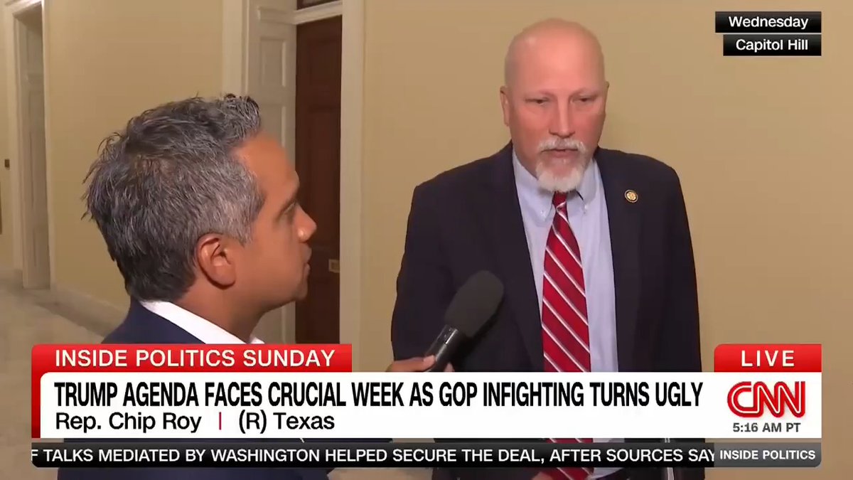NEW: "If you piss them off, they're probably not going to vote for you." President Trump's "big, beautiful bill" faces a pivotal week as GOP infighting turns ugly. Manu Raju speaks with Rep. Andrew Garbarino, Chip Roy, Congressman Nick LaLota & Rep. Ralph Norman. #InsidePolitics