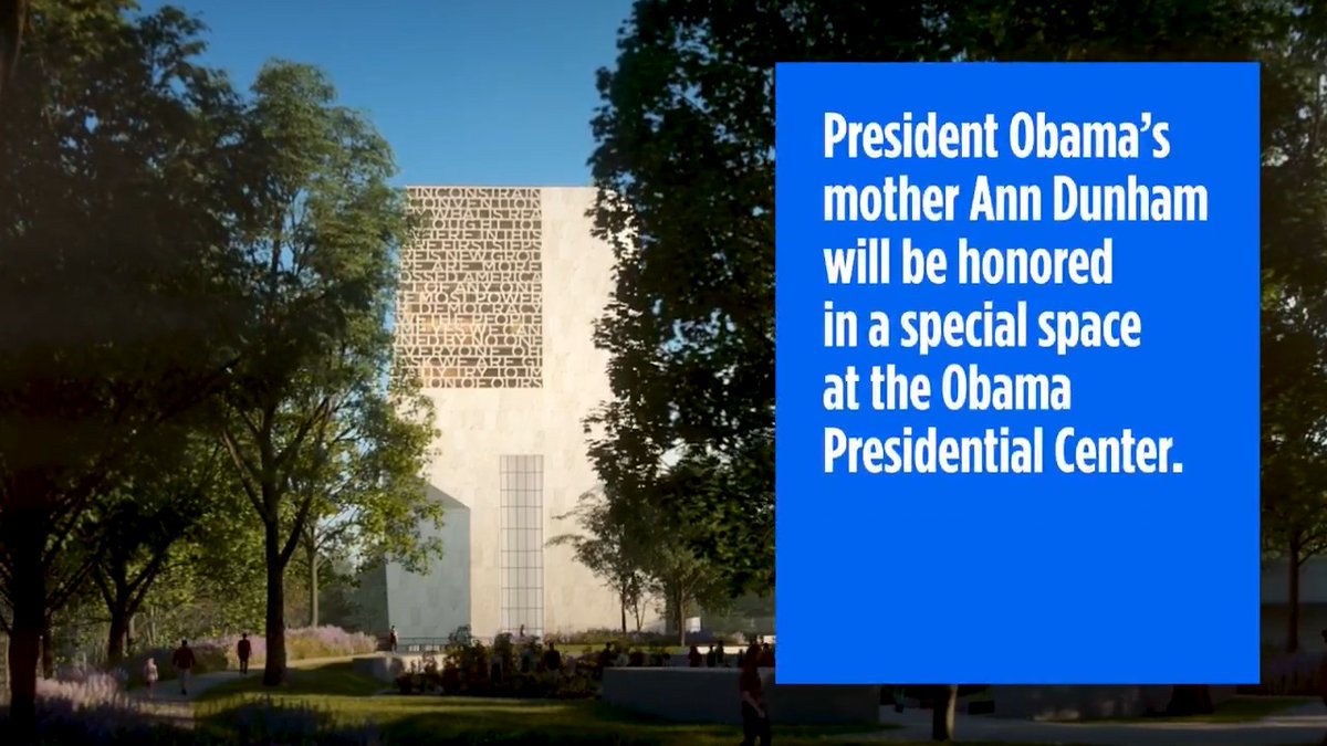 The Ann Dunham Water Terrace at the Obama Presidential Center will be a special place that honors President Barack Obama's mother. 💐 This #MothersDay, learn how this serene area on campus will honor the woman President Obama calls the greatest influence in his life.