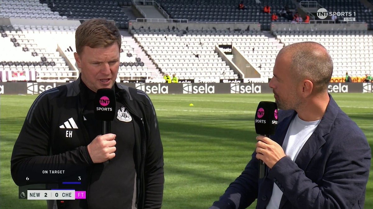 "We did really well mentally in the second half" 🧠 Eddie Howe speaks to the panel following his sides' crucial victory over Chelsea 🎙Lynsey Hipgrave | 📺 TNT Sports &amp; discovery+ UK