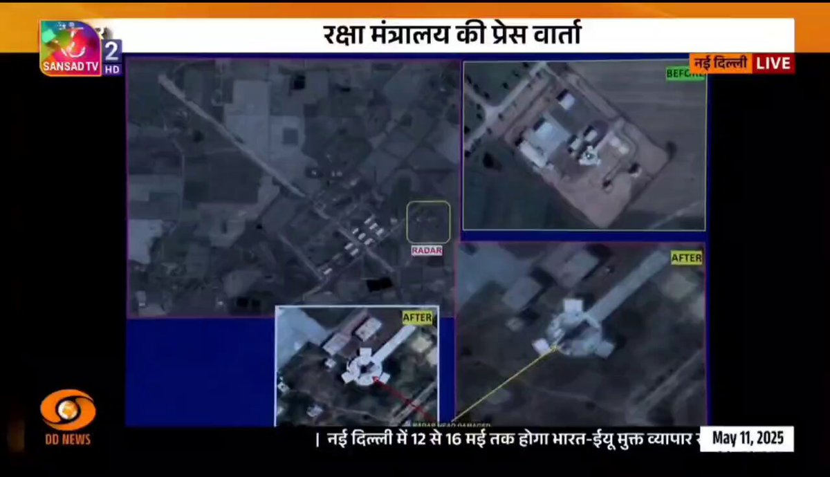 - Chunian Air Base - Arifwala Air Defence - Sargodha Air Field - Rahim Yar Khan Airfield - Chaklala Airfield - Sukkur Airfield - Bholari Airfield - Jacobabad Airfield Pakistan will remember Operation Sindoor for decades to come 🔥 TABAHI 🔥