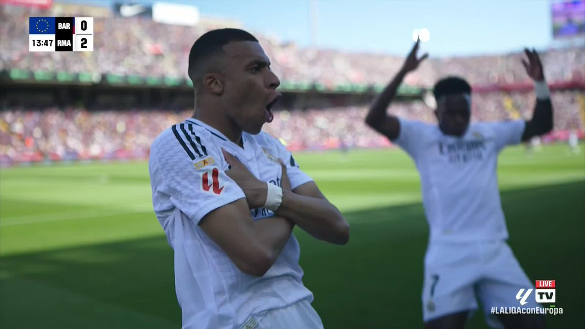 It's Kylian Mbappé again! 😱 This is a statement start from Real Madrid and their French superstar as he doubles their lead ⚪ 𝑃𝑟𝑒𝑠𝑒𝑛𝑡𝑒𝑑 𝑏𝑦 SBK | 18+ | 𝑃𝑙𝑒𝑎𝑠𝑒 𝐺𝑎𝑚𝑏𝑙𝑒 𝑅𝑒𝑠𝑝𝑜𝑛𝑠𝑖𝑏𝑙𝑦