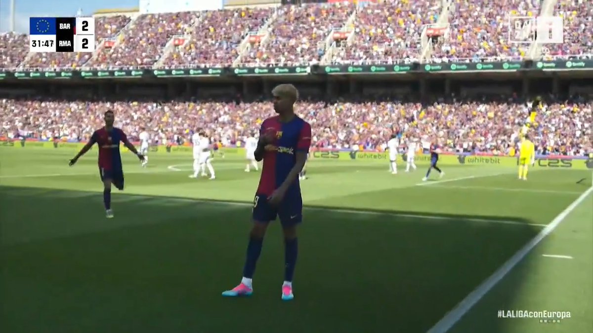LAMINE YAMAL 💫 🇪🇸 LALIGA | FC Barcelona 2 x 2 Real Madrid C.F. #DAZNLALIGA