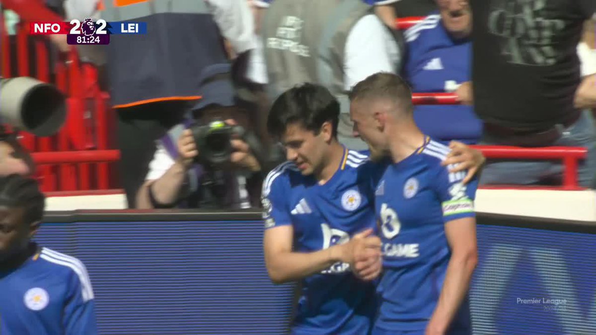 GOL DE FACUNDO BUONANOTTE EN PREMIER LEAGUE PARA EL 2-2 DEL LEICESTER. 🪄🇦🇷