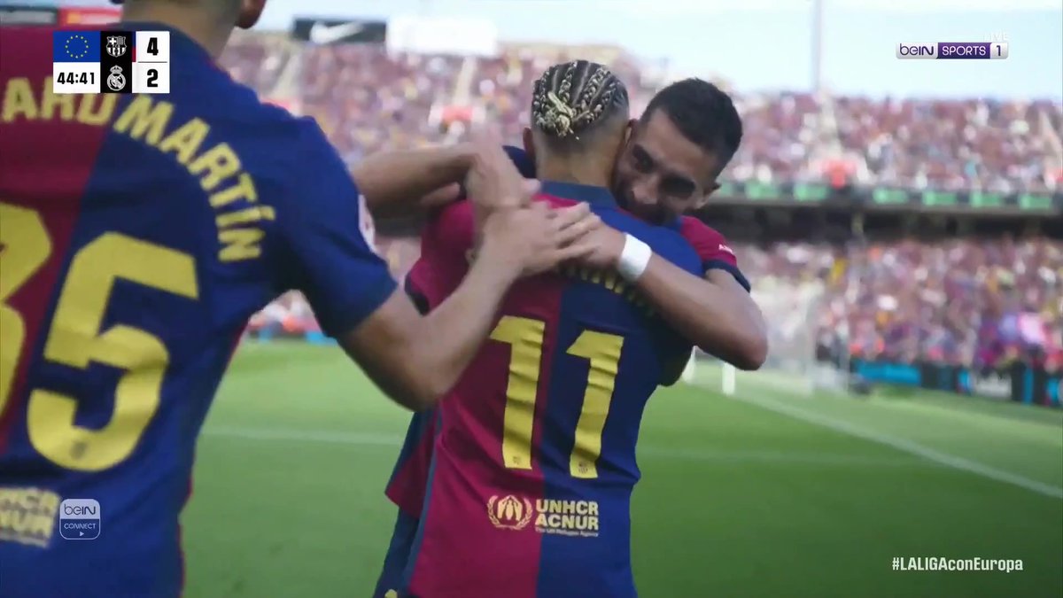 🚨🚨🚨🚨🚨🚨🚨🚨🚨🚨🚨🚨🚨🚨🚨 جنووووووووووووووووون؛ هذا غير معقول يا رفاق! 😱 برشلونة يضرب ريال مدريد بهدف رابع في شوط واحد! برشلونة 4-2 ريال مدريد