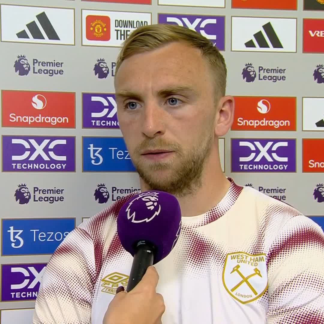"I thought we got the balance right today" West Ham captain Jarrod Bowen praises his team's structure with and without the ball in today's win over Man United ⚒️