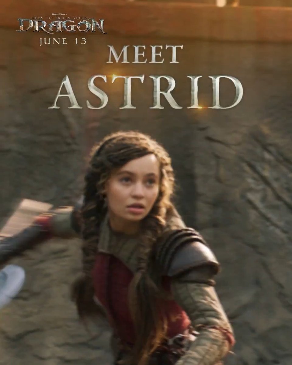 A warrior. A leader. A legend. 🛡️ Meet Astrid. Experience #HowToTrainYourDragon in theaters June 13. Get tickets now:
