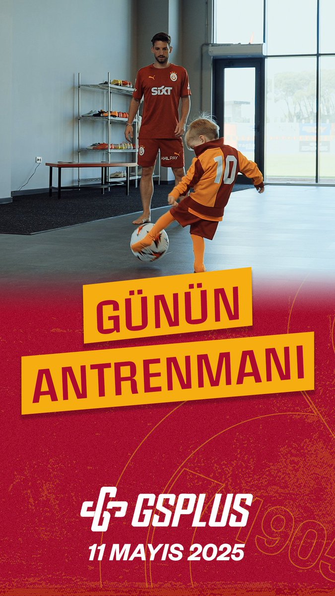 🎥 Günün Antrenmanı - 11 Mayıs 2025 | GSPlus Premium Üyelerine özel olarak YAYINDA! ✅ Bugünkü antrenmanımızda minik misafirlerimiz de bizimleydi. 😍 🦁 Sen de GSPlus’ta Premium Üye olarak yerini al, kulübümüze ait en özel içerikleri kaçırma! App Store 👉 Google Play 👉