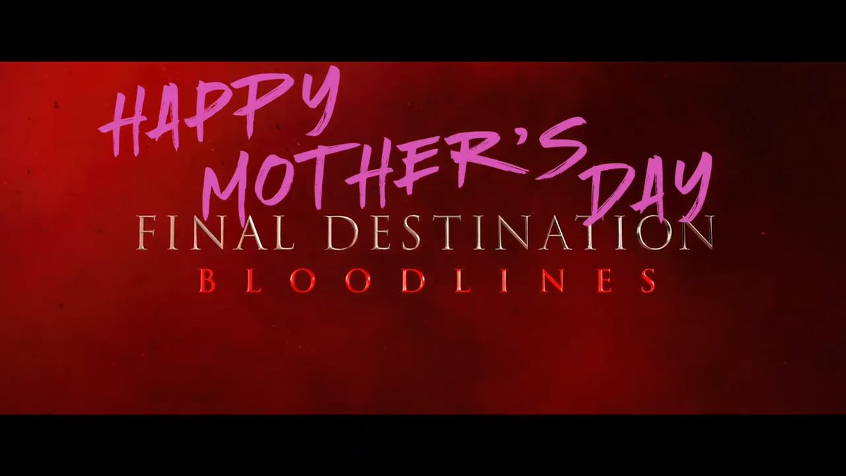 This #MothersDay celebrate the moments that truly bring us together. Final Destination Bloodlines - Only in Theaters and IMAX Friday. Get Tickets Now. #FinalDestination #FilmedforIMAX