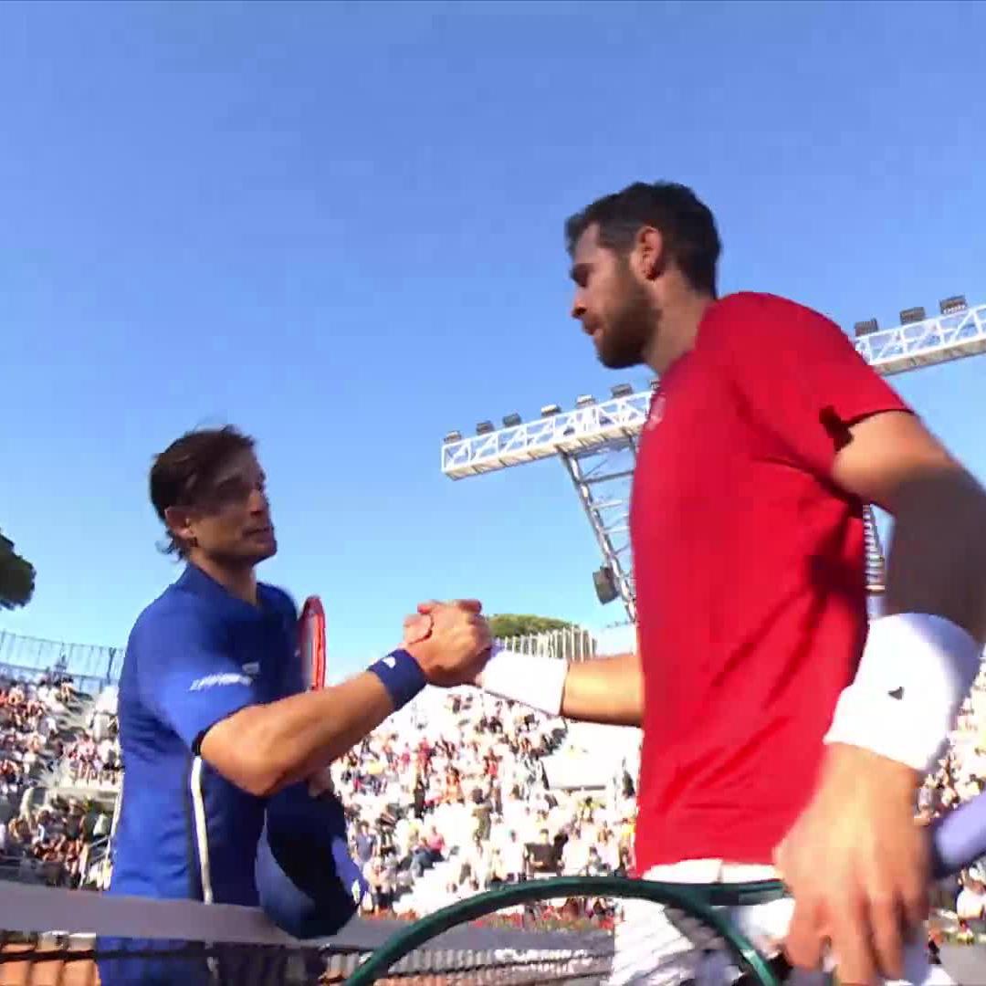 12 games in a row 😳 Karen Khachanov wins every game from 0-3 in the first set to beat Passaro 6-3 6-0 #IBI25