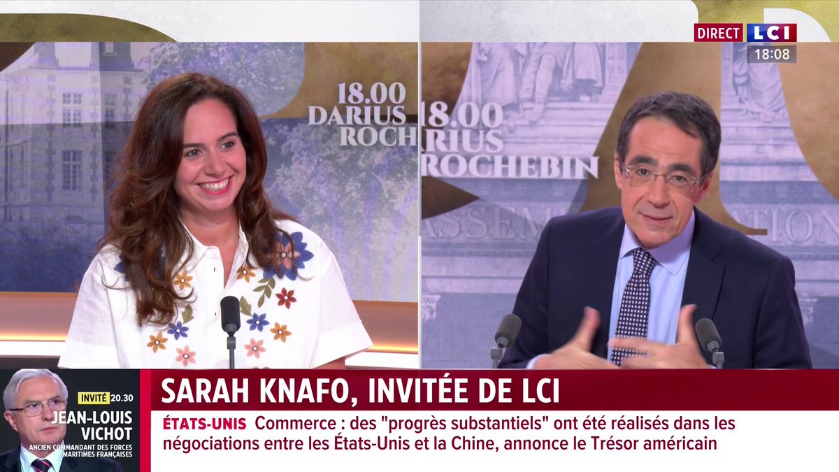 🗣️ Sarah Knafo "Comme Laurent Wauquiez, je crois au rassemblement des droites" ▶️ Darius Rochebin