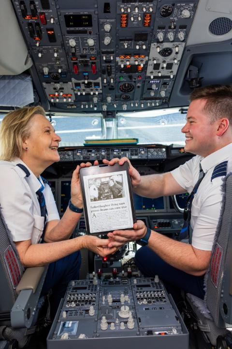 “They say you don’t get to meet your heroes, but I’ve known mine since birth.” First Officer Jeff Miles on his mom, Capt. Michelle Miles. Read the full story here: