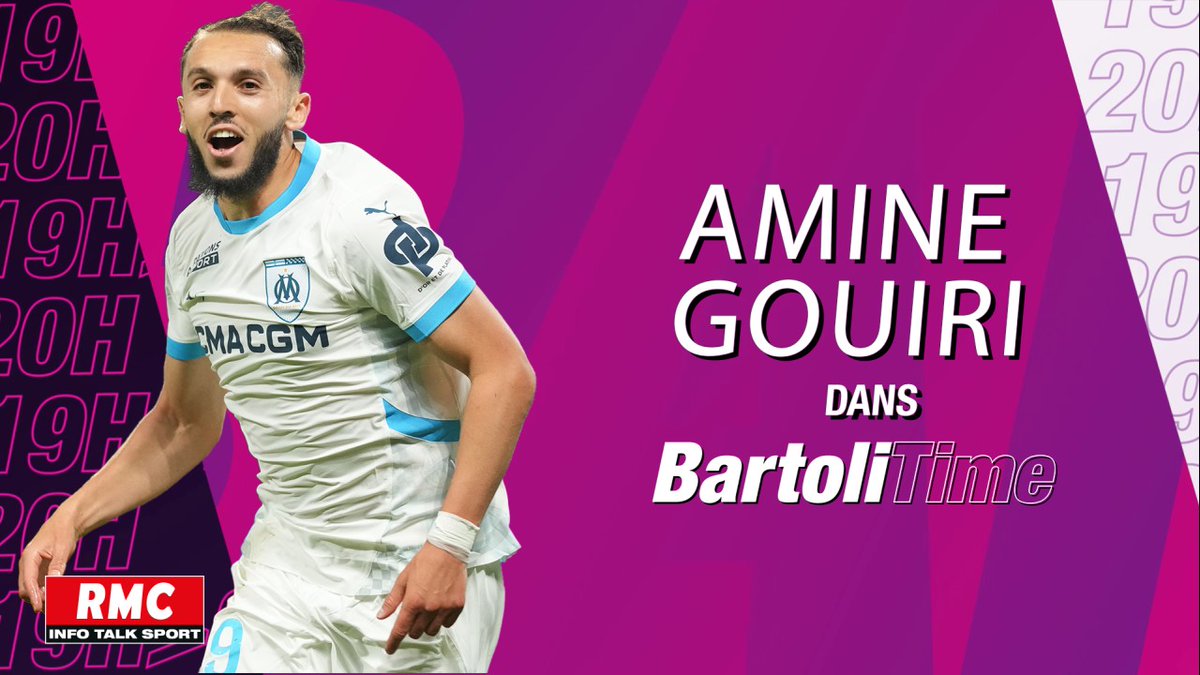 Amine Gouiri, invité exceptionnel de Bartoli Time : "C'est exceptionnel de jouer à l'OM. C'est le plus grand club de France. On a la meilleure ambiance de France au Vélodrome. Ça fait 6 mois que je suis ici, c'est une étape de ma carrière que je n'oublierai pas."