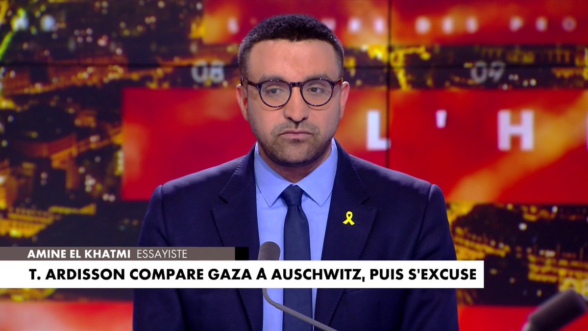 Amine El Khatmi, sur les propos de Thierry Ardisson comparant Gaza à Auschwitz : le parallèle est «impardonnable», dans #HDPros2WE