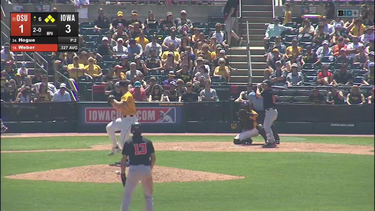 WILSON WEBER GRAND SLAM! How's that for our first hit of the game! Live on B1G+ #GoBeavs