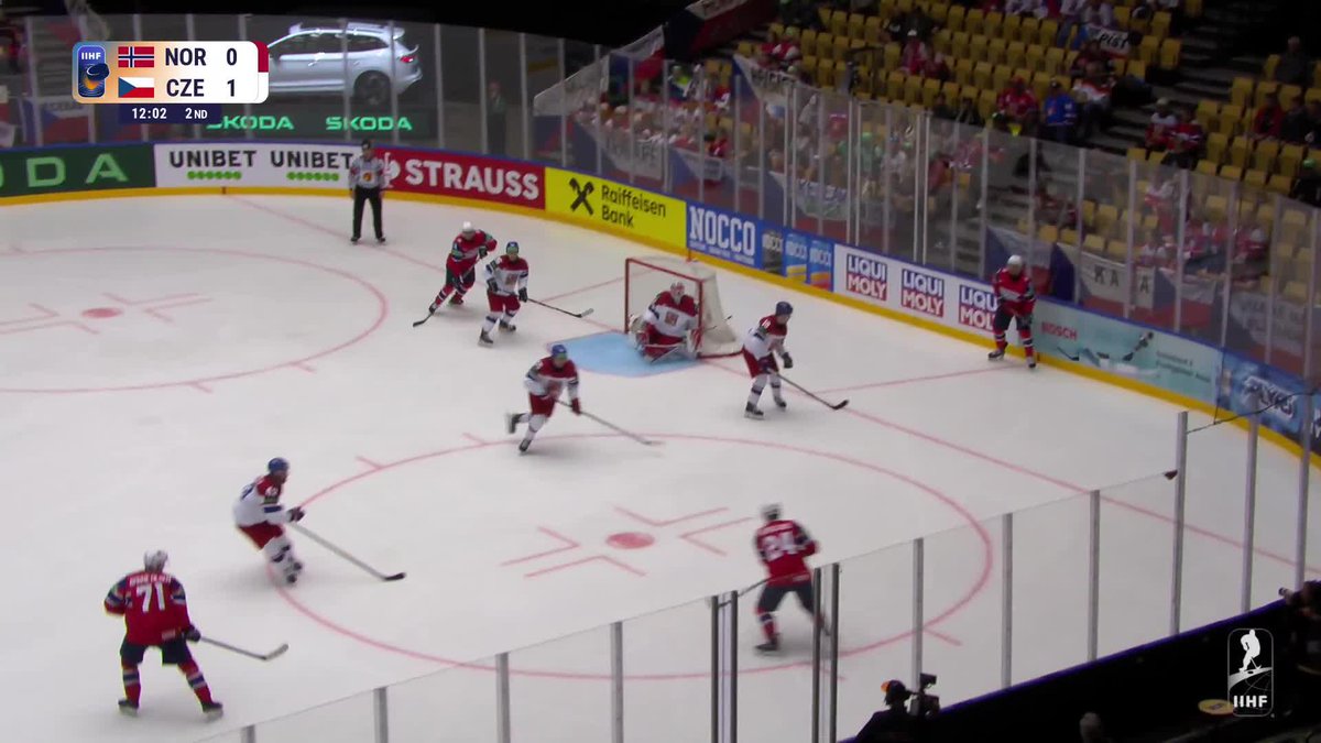 Solberg scores! Norges Ishockeyforbund’s back in the game! 🇳🇴⚡ #MensWorlds #IIHF