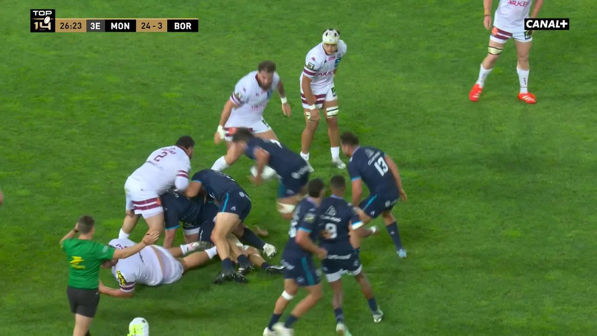 LA CONTRE-ATTAQUE MAGNIFIQUE DE MONTPELLIER🤩 Le Montpellier Rugby creuse l'écart avec ce superbe essai signé Lenni Nouchi 🔥 #MHRUBB