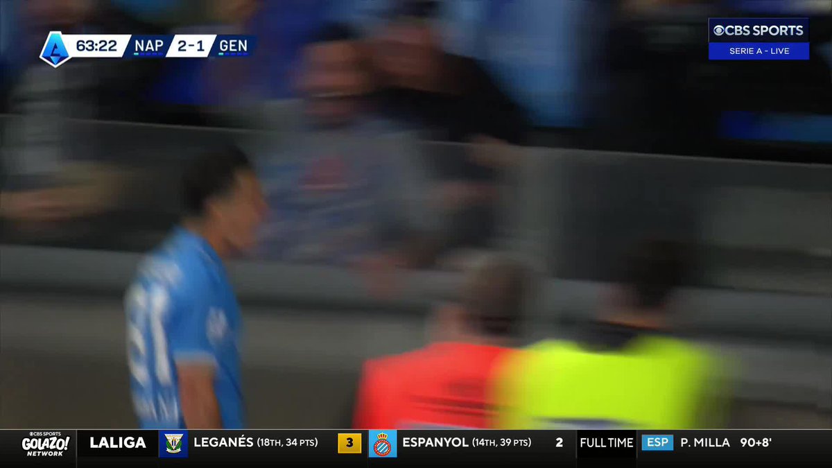 NAPOLI BACK IN FRONT 🔵⚪️ ️ Giacomo Raspadori takes the perfect touch and rockets it into the net 🔥