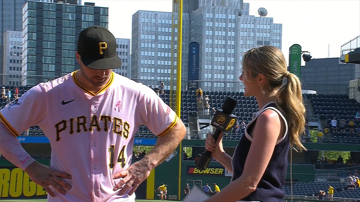 "It's been a tough go, but all we can do is fight, and keep it moving. That's my mentality, and it seems like that's where we're at in the dugout as well." Joey Bart on the walk off win 🏴‍☠️ Hailey Hunter | #RaiseIt