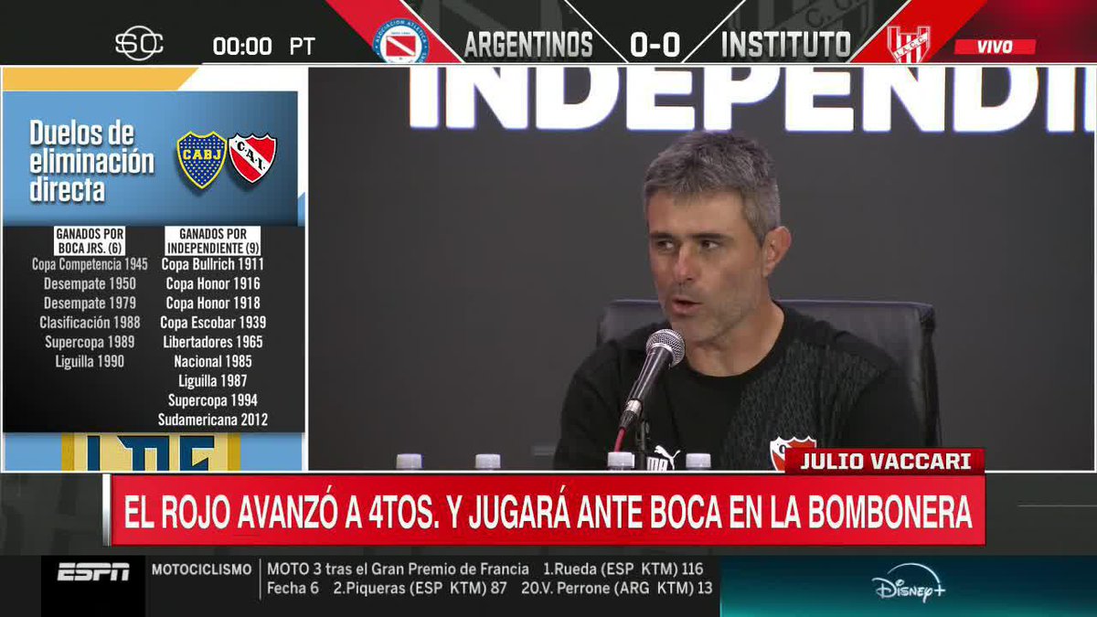 #Independiente 🗣️"Cuando entró la pelota de Montiel me acordé de los pelotudos que me querían echar" dijo exultante el Sabio Vaccari al ser consultado por la chilena de Montiel.