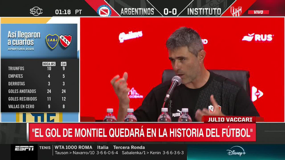 #Independiente 🗣️"No vi ningún partido ayer. Me terminé el Eternauta. Me encantó" dijo un relajado Julio Vaccari