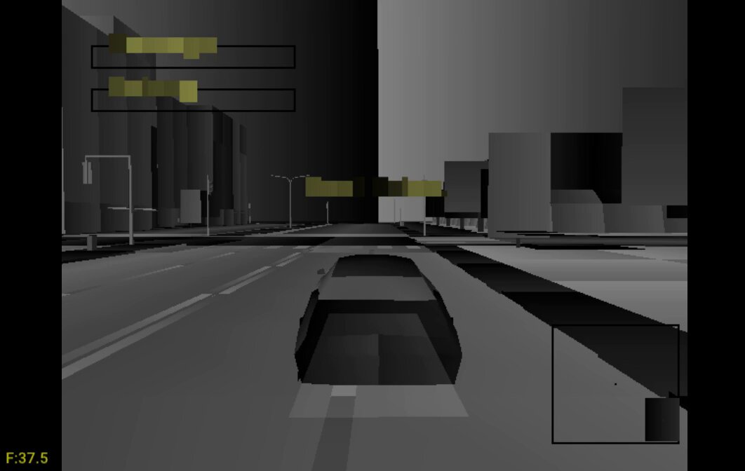 Guess what game this is, running as an extremely early port to the Sega Dreamcast with no textures, barely fitting into 16MB of RAM, only tested on an emulator, and running slowly... DRIVER FREAKING 2 FROM THE PS1! @nihaomawoq asked me not to put him on the spot, because it's still so early, but... the fact that it's over 2FPS and everything isn't purple means that it's quite a bit further along than GTA3 was at this stage! This is how all great ports start out!