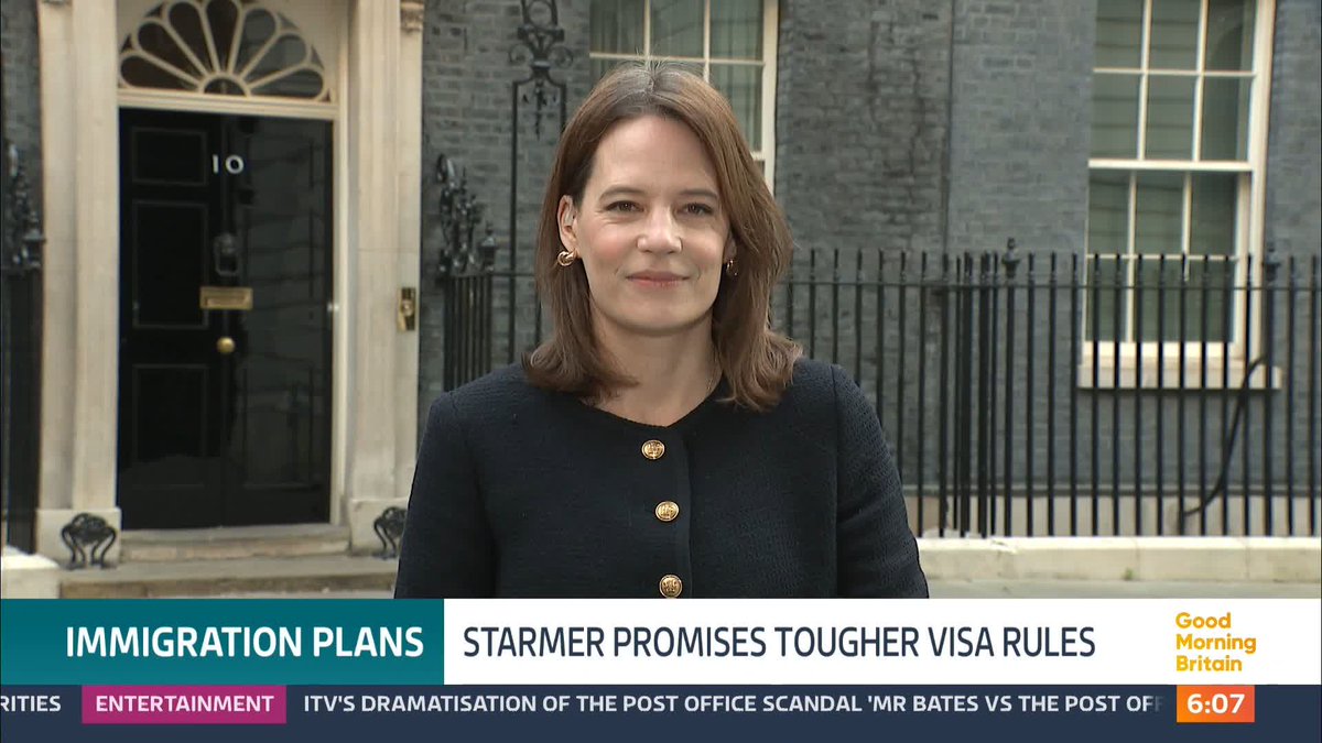 Migrants will need to prove they've got a good grasp of English and have lived here for up to a decade before they can apply for citizenship. In an announcement this morning, Sir Keir Starmer will promise to "tighten up" the immigration system. Louisa James reports.