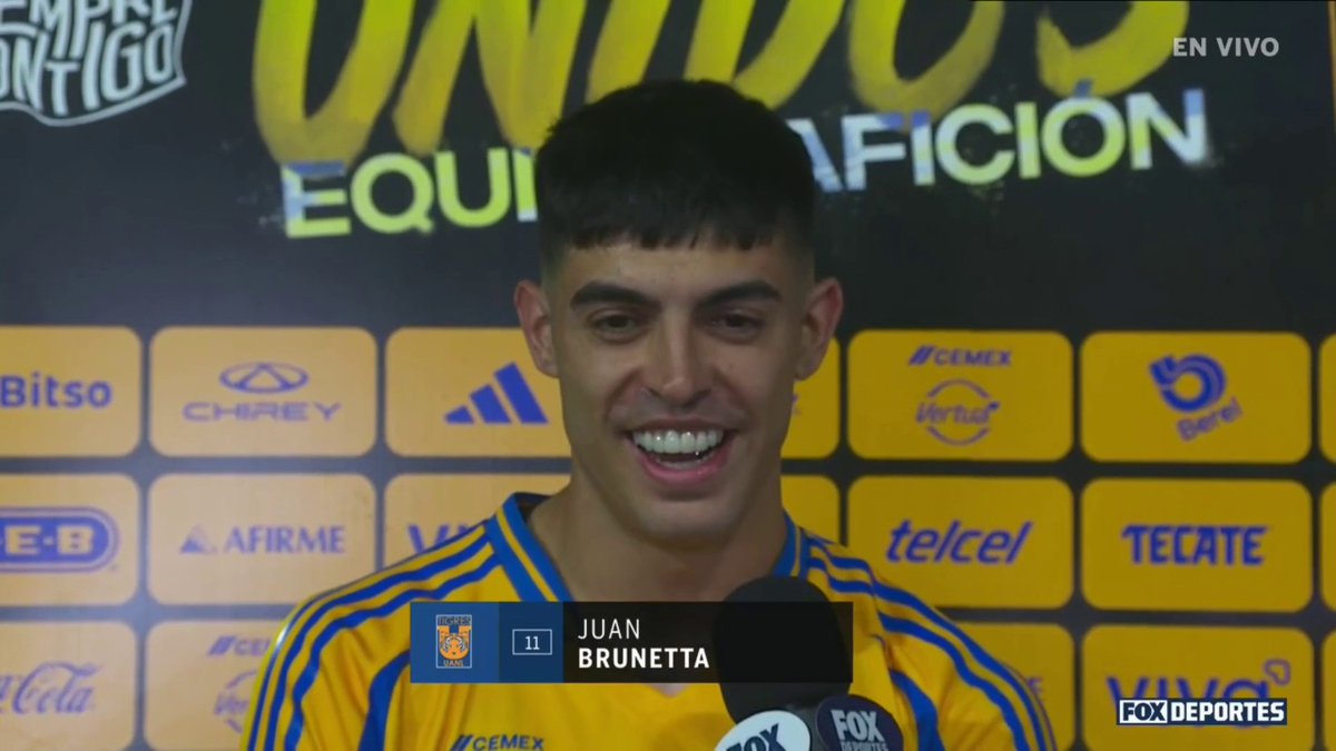 "SI NO SE SUFRE, NO SE VALE". 🐯💪 Juan Brunetta se pronuncia tras el pase de Tigres a semifinales de la #FOXLigaMX. #TigresNecaxa