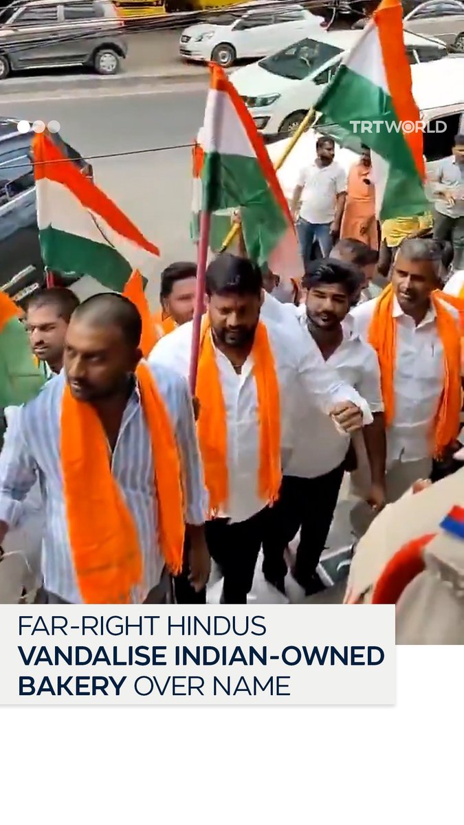 Members of the far-right Hindu nationalist Bharatiya Janata Party vandalised a branch of the Indian-owned Karachi Bakery in Hyderabad, demanding the owners change its name
