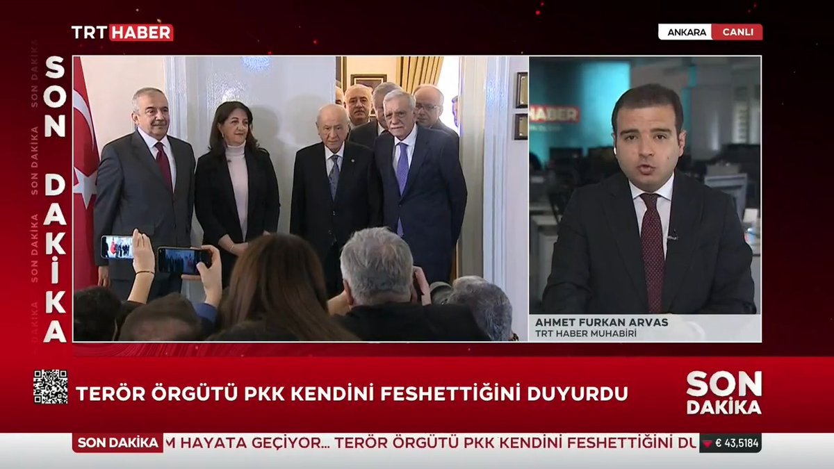 Terörsüz Türkiye süreci adım adım hayata geçiyor. Terör örgütü PKK kendini feshettiğini duyurdu. Detaylar TRT Haber'de.
