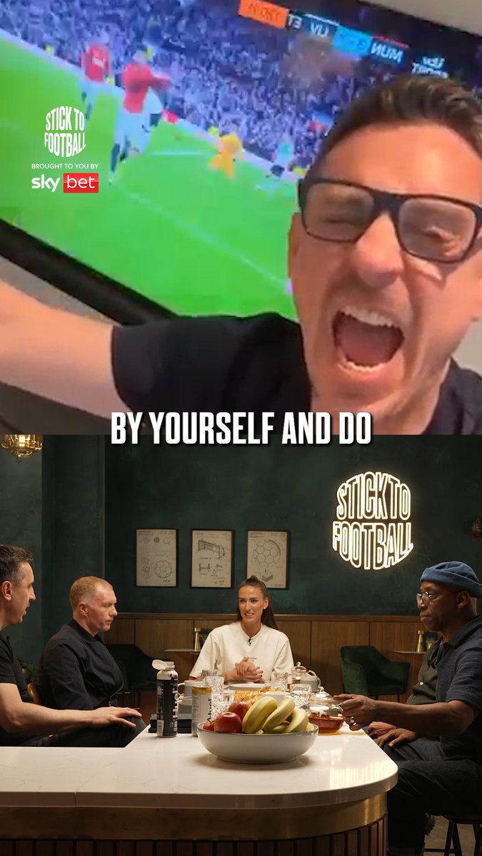 Gary’s living room has definitely seen a few solo punditry rehearsals! 😂