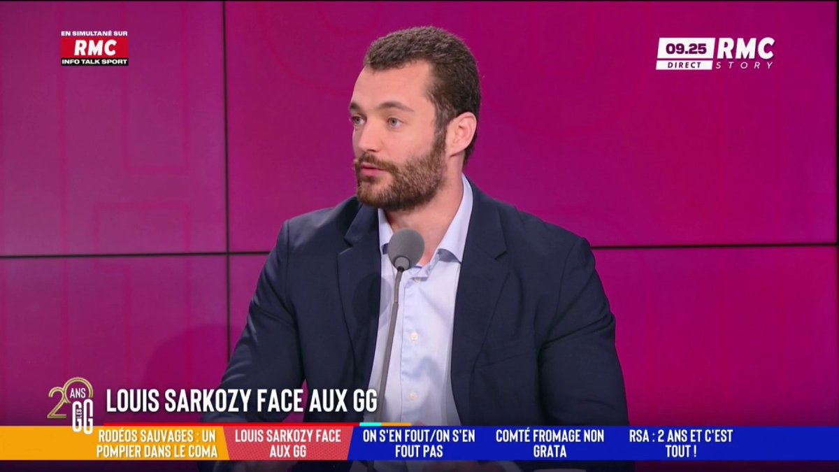 🚨 Louis Sarkozy face aux GG ! 🎙️ Louis Sarkozy : "Pour l'instant, je ne suis candidat nulle part. Je veux juste vendre le plus de livres possible." #GGRMC