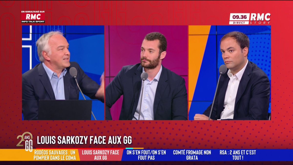 🚨 Louis Sarkozy face aux GG : "J'ai eu un privilège immense dans ma vie, j'ai un nom connu... je vais l'utiliser." 🎙️ Louis Sarkozy répond à Charles Consigny : "Qu'est-ce que je suis censé faire ? Dire non parce que je suis perçu comme un héritier ?" #GGRMC