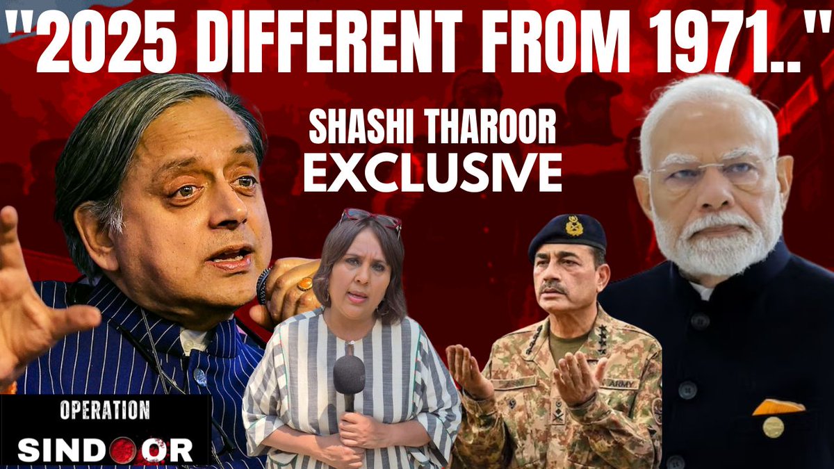 "I am an Indian First"- Shashi Tharoor has been a stellar voice for India's message on the global stage on Operation Sindoor. "We Do Not Want Anything Pakistan Has"-He speaks to me here on the Ceasefire, Trump's Claims & What Next. MUST WATCH in full here