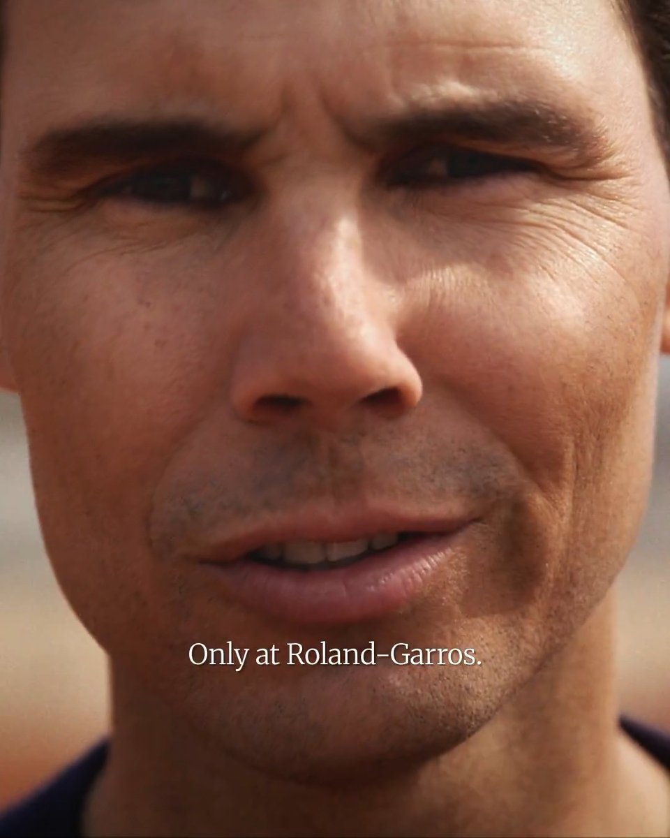 Only at #RolandGarros Narrated by Rafa Nadal