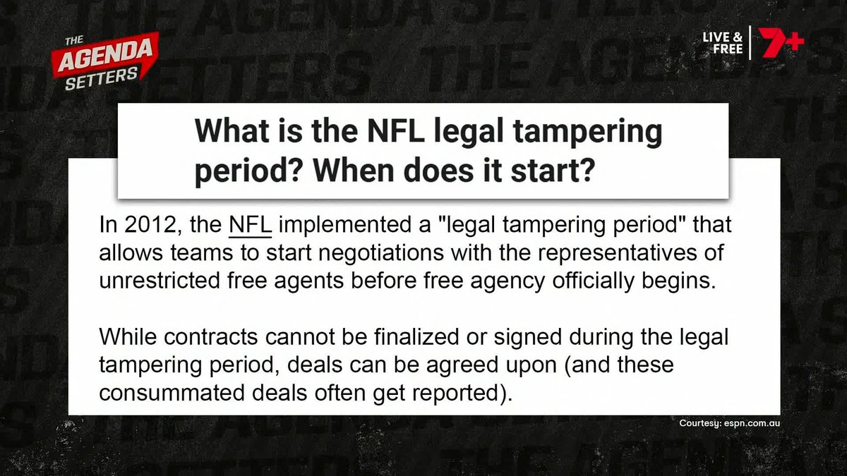 Kane: "He (Oscar Allen) should just sit out for the rest of the year." Nick: "I think it's time for the AFL to introduce an anti-tampering type rule." The panel on the Oscar Allen situation 👉