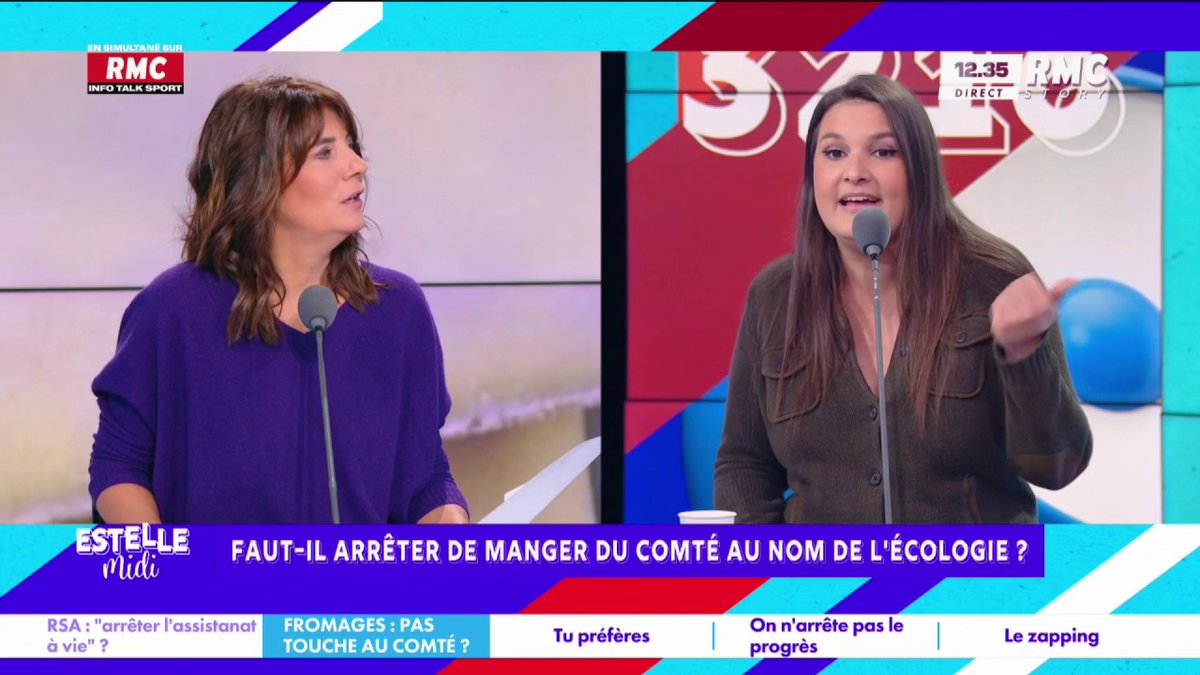 🧀 Faut-il interdire le comté au nom de l’écologie ? 🎙️ Juliette Briens : "C'est tellement déconnecté et nocif... Quelle meilleure anti-pub pour les écolos que d'avoir un bobo sur un plateau TV parisien nous expliquer qu'il faut interdire les vaches !" #EstelleMidi