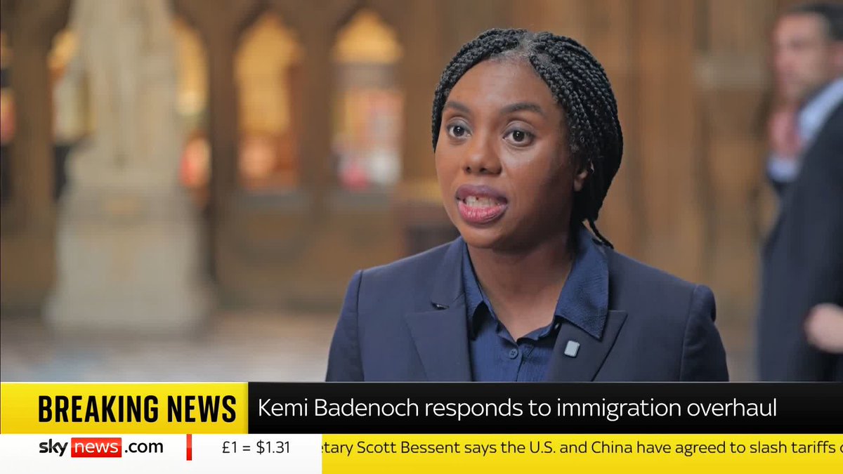 "Labour are taking the public for fools" Conservative leader, Kemi Badenoch speaks to Sky News following Sir Keir Starmer's news conference announcing an overhaul of the immigration system Latest ➡️ 📺 Sky 501, Virgin 602, Freeview 233 and YouTube