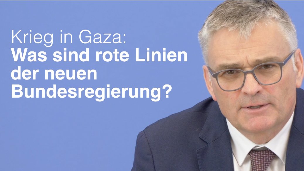 Die allerersten Fragen überhaupt musste der neue Sprecher der Bundesregierung zu Gaza/Israel beantworten. Ich fragte Stefan Kornelius nach den roten Linien des Kanzlers in Sachen Gaza, die bekannten Kriegspläne Israels, den Haftbefehl gegen Netanjahu sowie die Existenz von UNRWA