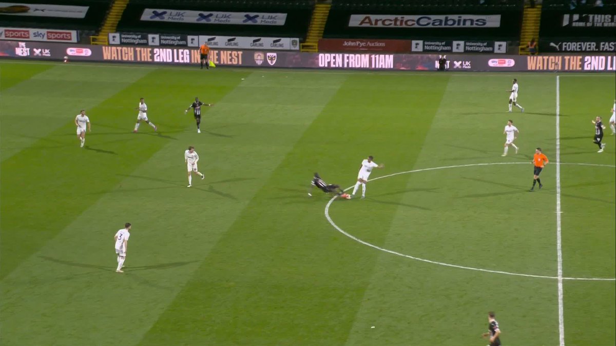 "The referee is absolutely correct" ✅ Dermot Gallagher says Notts County forward Alassana Jatta was 'out of control' and it was the right decision to send him off against AFC Wimbledon 🟥