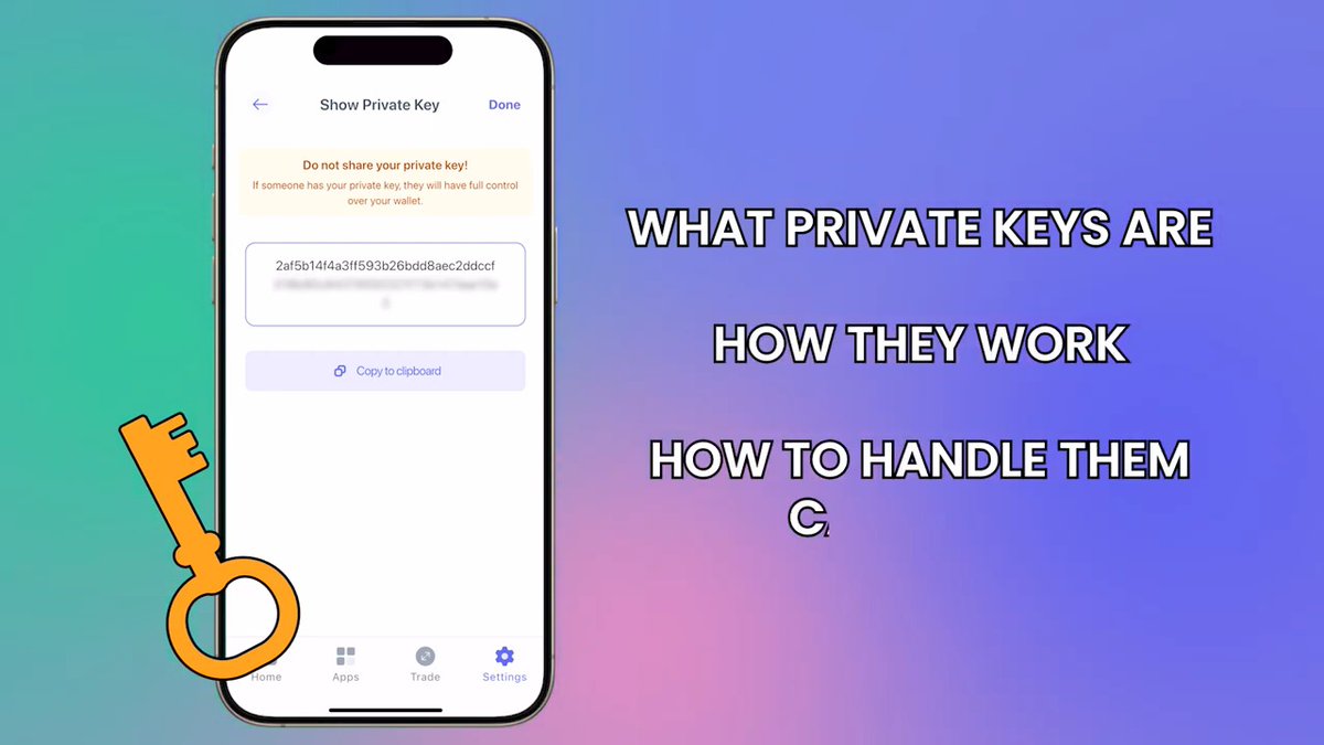 Private keys aren’t optional — they’re everything. In this short video, we break down: 🔐 What a private key is 🔐 How it protects your crypto 🔐 The safest way to store and manage it If you’re new to crypto, or just unsure about how wallets actually work — start here. Watch now: