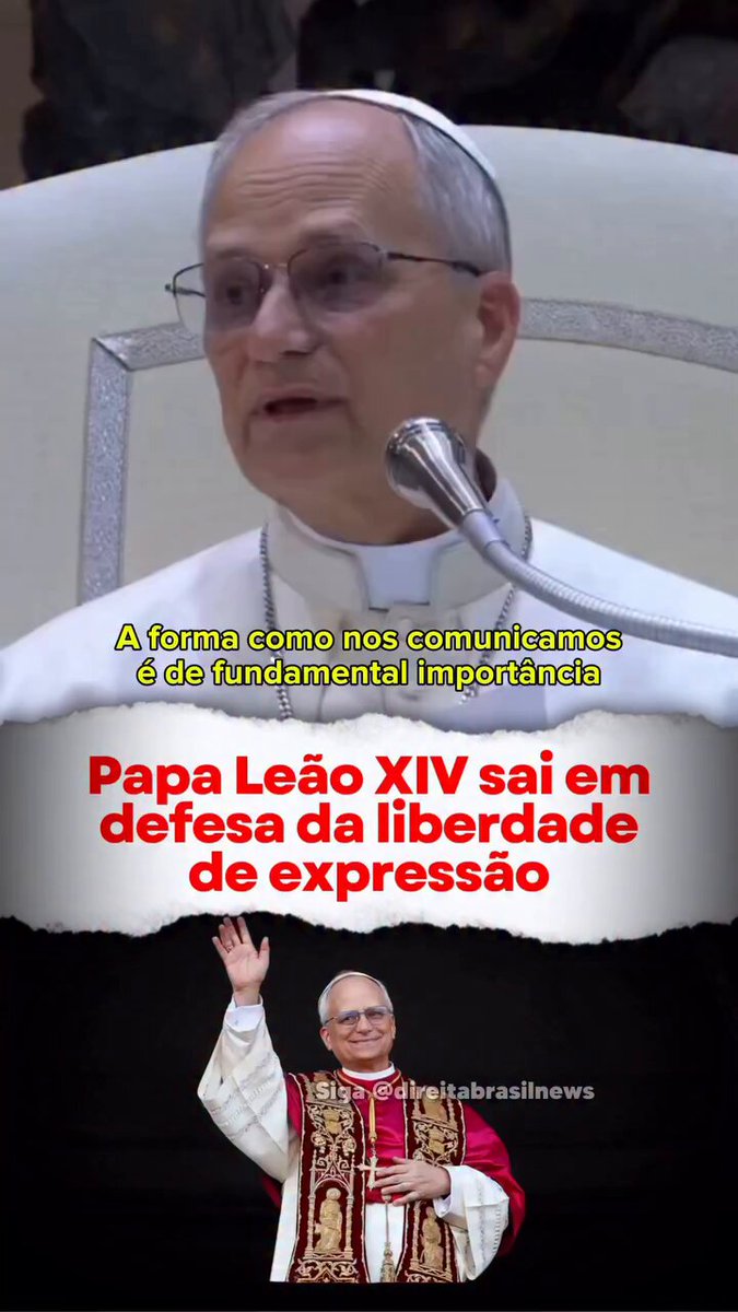 O Alexandre já deu 24 horas para o novo Papa tirar do ar sua declaração defendendo a liberdade de expressão?
