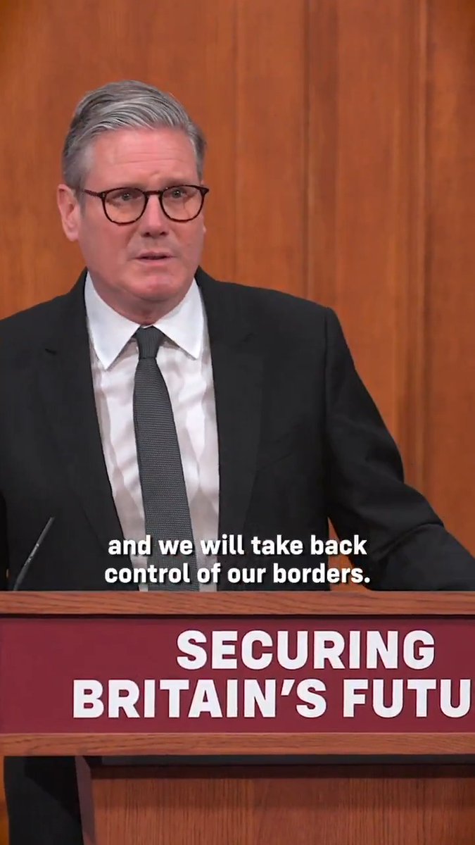 Under the Tories, nearly one million people came to the UK from overseas between 2019 and 2023. My Labour government is taking back control of our borders.