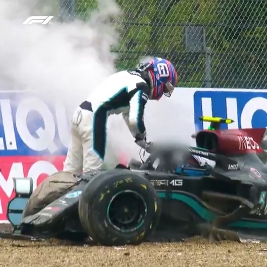 Tempers flared between George and Valtteri in our trip to Imola back in 2021... 😮 #F1 #ImolaGP