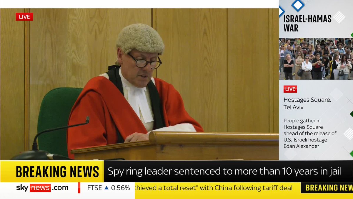 BREAKING: The ringleader of a Bulgarian spy cell, Orlin Roussev, is jailed for 10 years and 8 months over spying for Russia. 📺 Sky 501, Virgin 602, Freeview 233 and YouTube